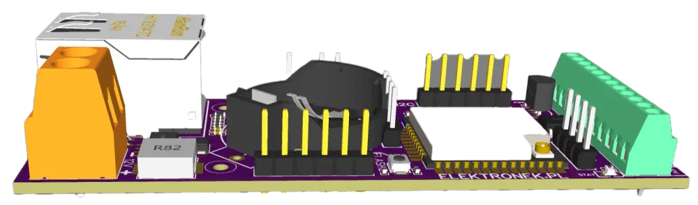 Sterownik rozdzielnicy ESP32 (I2C, MODBUS, 1Wire, UART, RTC), ROZ_ESP_v2
